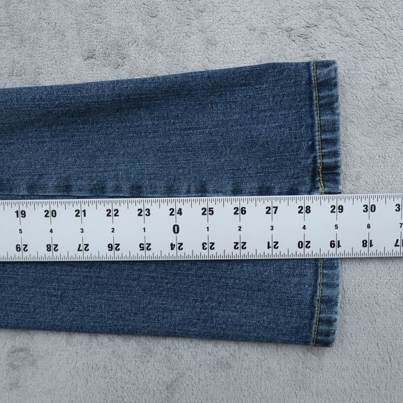 International Concepts Jeans Women's 10P Blue Mid-Rise Bootcut Denim 29" Inseam - Picture 5 of 15
